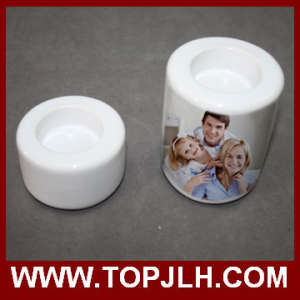 China Wholesale Sublimation Blanks Ceramic Candle Holder